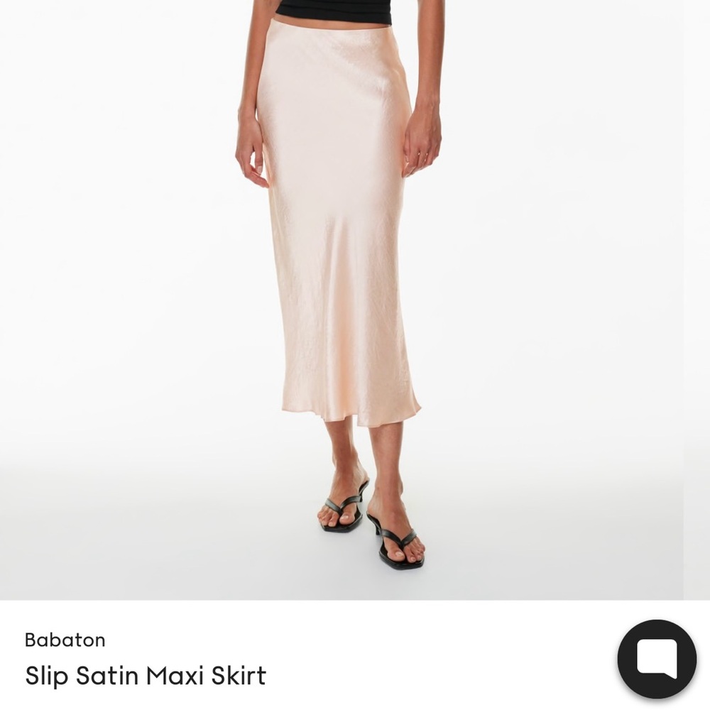 Aritzia Babaton Satin Slip Maxi Skirt